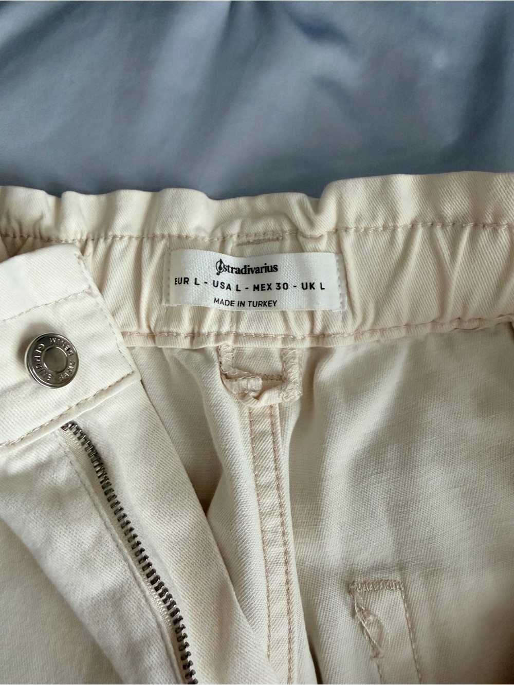 stradivarius Cream Straight Leg Pants